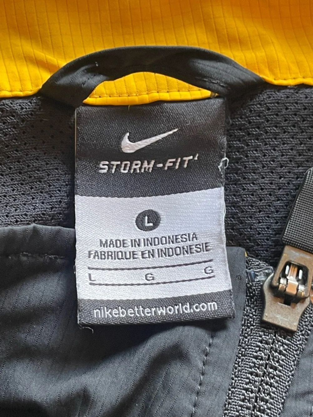 Nike Black and Gold Iowa Hawkeyes Quarter-Zip Windbreaker